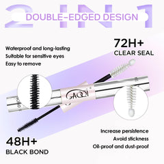 GAQQI fijador para pestañas lash bond, sujeción fiable