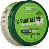 Garnier Fructis Style Pure Clean Finishing Paste bottle for strong, crunch-free hold.
