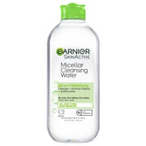 Garnier Agua Micelar en botella de 400 ml para limpieza rápida y sin enjuague
