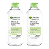 Garnier Agua Micelar: botellas dos unidades para limpieza facial rápida y eficaz.