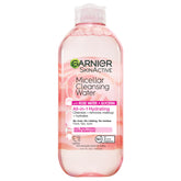 Garnier Agua Micelar Rosa, botella de 400 ml para limpieza suave y desmaquillado