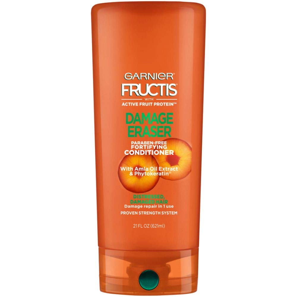 Garnier Fructis Damage Eraser, botella, reparación intensiva para cabello dañado