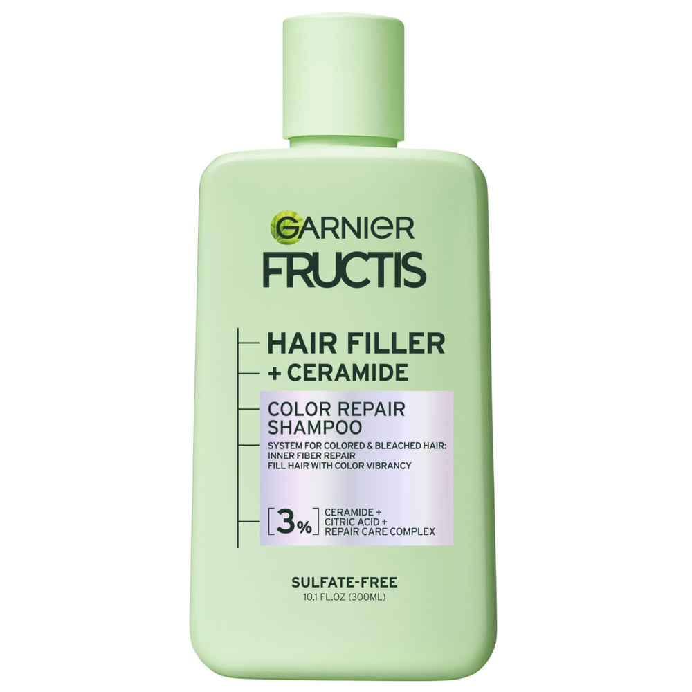 Garnier Fructis Hair Filler Ceramide: botella para uso diario y cuidado suave.