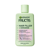 Garnier Fructis Hair Filler Ceramide, botella: aplicación suave y nutritiva.
