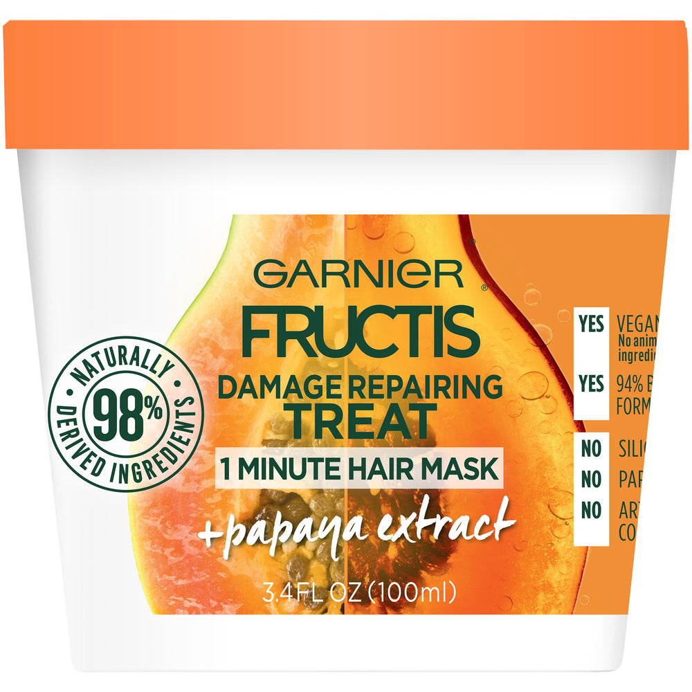 Garnier Fructis Mascarilla 1 minuto papaya brinda brillo suave
