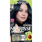 Garnier Nutrisse BL21 Azul Negro, tinte intenso para cabello oscuro.