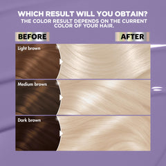 Cabello teñido con PL2 con brillo e intensidad visibles