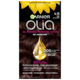 Garnier Olia contiene aceite60 por ciento en la mezcla para color vibrante y suave