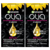 Garnier Olia con aceites naturales para cabello, hidrata durante la coloración.