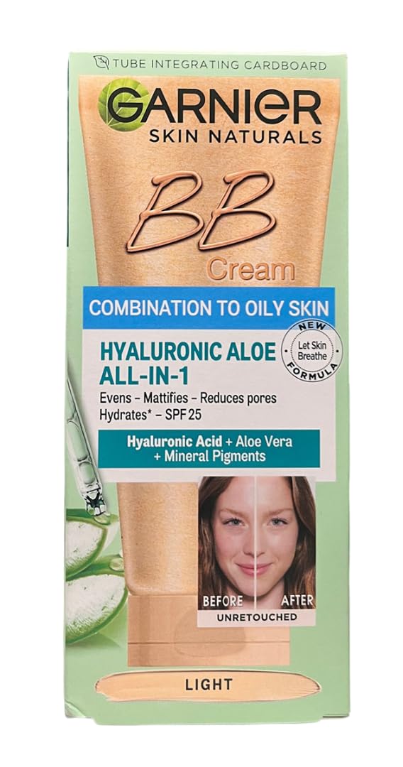 Garnier Skin Naturals BB Light, textura ligera para un acabado natural diario.