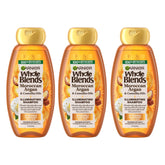 Garnier Whole Blends Champú Argán-Camelia: bote visible y brillo suave para el cabello