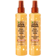Garnier Whole Blends Hair Honey Milk protege el cabello con calor.