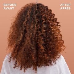 Garnier Whole Blends Pelo satinado y brillo tras usar el aceite.