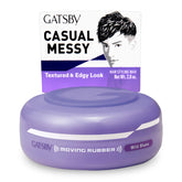 Gatsby Moving Rubber Wild Shake: cera con textura tridimensional para peinado dinámico.