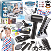G.C kit peluqueria infantil con secador realista para juego seguro y creativo