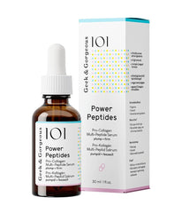 Geek & Gorgeous Power Peptides Serum, textura lechosa para aplicación suave.