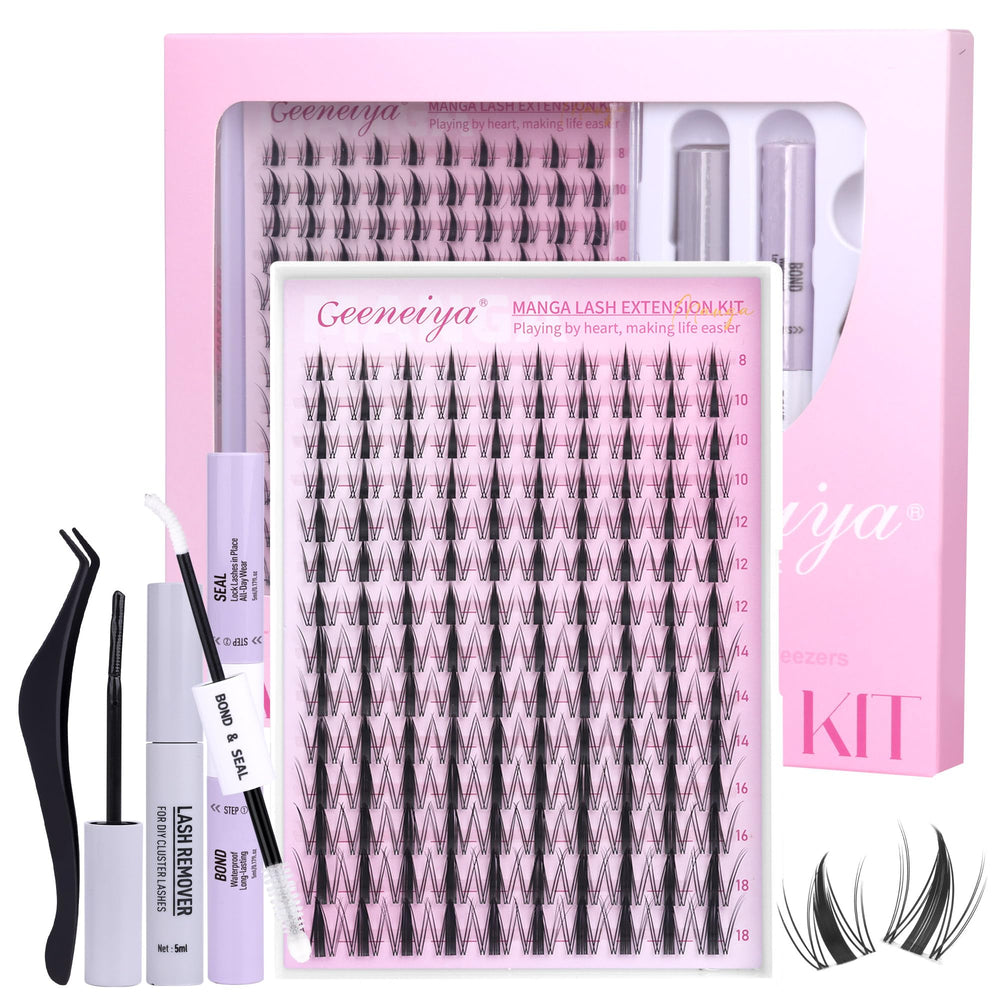 Geeneiya kit-clusters pestanas, look natural con volumen