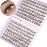 Geeneiya lash clusters con banda clara para un look natural y integración perfecta