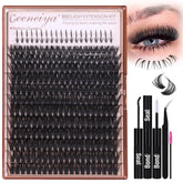 Geeneiya pestanas cluster inferiores para look natural y definido en casa