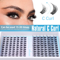 Geeneiya pestanas diseño natural con efecto apilado, mirada equilibrada
