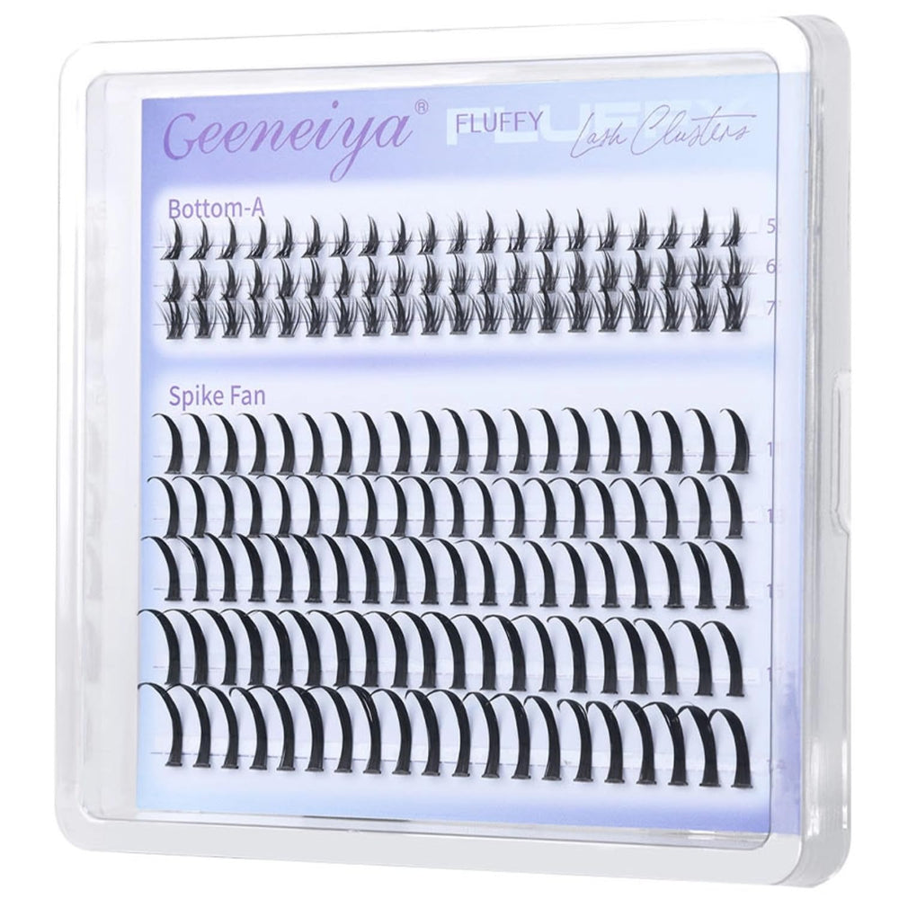 Geeneiya spike lash clusters define the eye with wispy spikes for layered drama