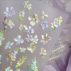 Gehaiwo conjunto flores 3D para uñas y manualidades.