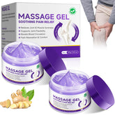 Gel morado para articulaciones: botella lista para uso diario.