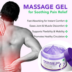 Gel morado para articulaciones: textura sin grasa y rápida absorción.