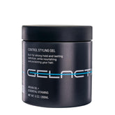 Gelactica Max Control, tubo de 9 oz, fijación duradera para viaje.