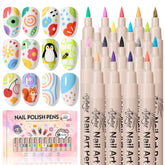 GELLAKTIK bolígrafos uñas 18 colores para diseños variados.