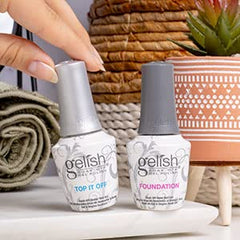 Gelish Dynamic Duo: sellador para brillo intenso y protección.