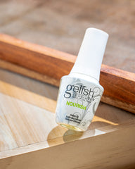 Gelish Mini Aceite Nutritivo para Cutículas, nutre cutículas y uñas para crecimiento saludable.