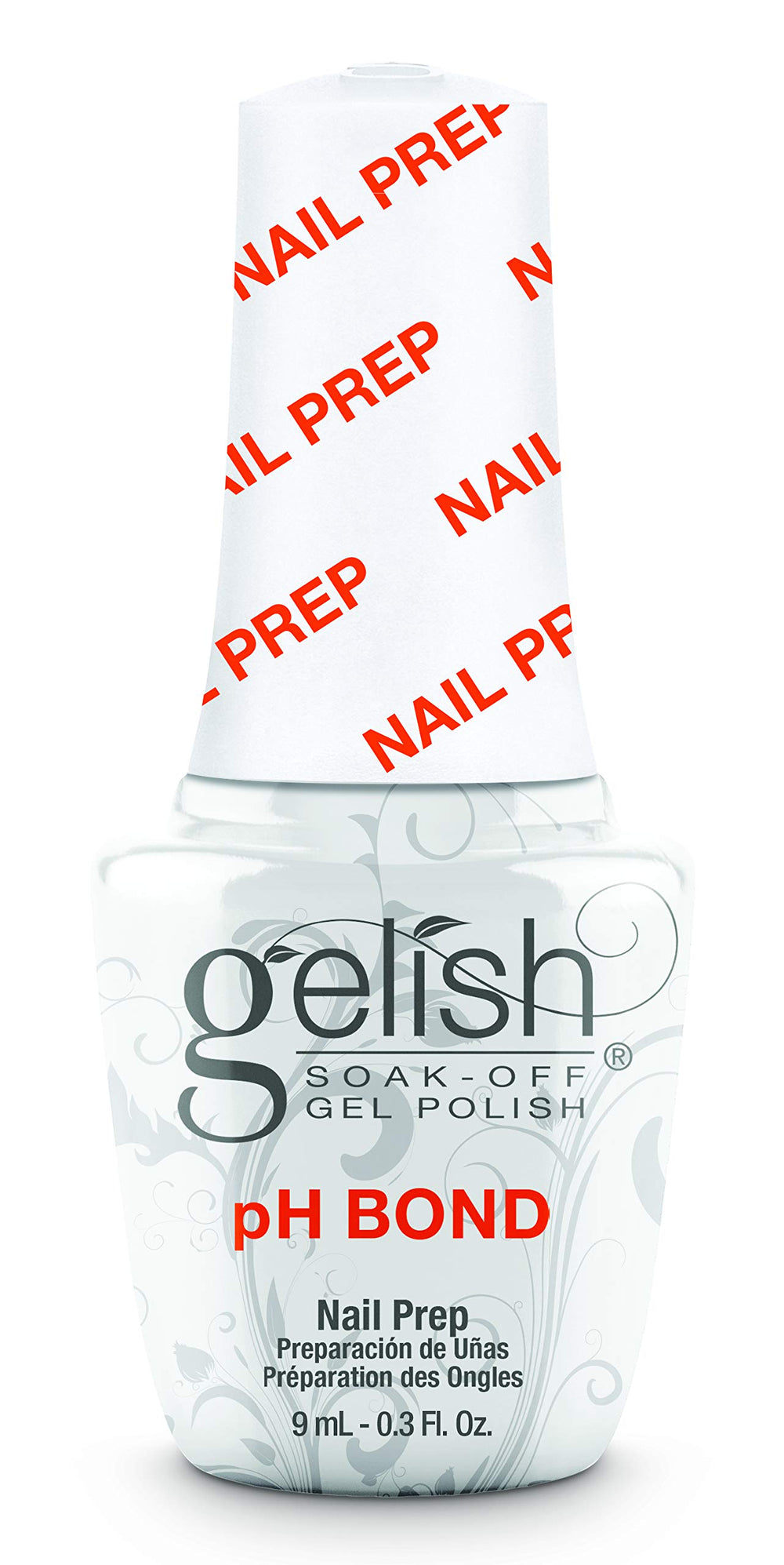 Gelish Mini pH Bond Nail Prep: vista frontal de la botella para preparación rápida de la adherencia