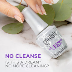 Gelish Sellador Sin Limpieza curado en UV LED para acabado liso y brillante