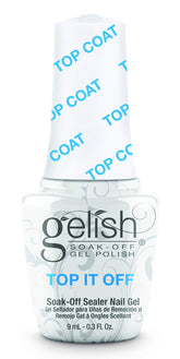 Gelish Top It Off: brillo alto para uñas en gel y protección contra desgaste.