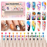 GELLAKTIK 24 colores para uñas, variedad para diseños en casa