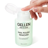 GELLEN quitaesmalte sin acetona en frasco de 180 ml con bomba fácil de usar.
