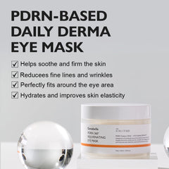 Genabelle PDRN 360 mascarilla ocular aplicada con hidrogel para frescura suave