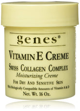 Genes Vitamina E Crema Suizo, envase práctico para hidratación diaria.