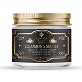 Genesis Solomon's Secret: envase de crema con fórmula orgánica para vitalidad diaria.