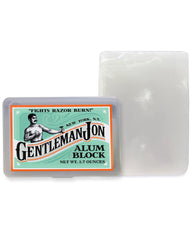 Bloque de alumbre Gentleman Jon con estuche plástico para uso diario tras el afeitado