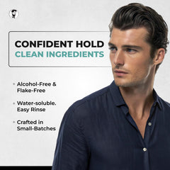 Gel Gentlemen Republic 8oz controla el frizz para un peinado suave.