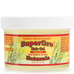 Genuine African Formula SuperGro gel para trenzas ofrece agarre extra y brillo suave
