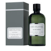 Geoffrey Beene Grey Flannel, botella-aplicación: aroma masculino para uso diario.