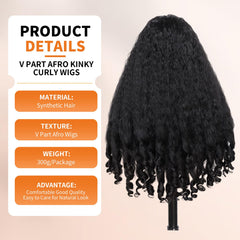 Geogroket Afro Curly Peluca 24 pulgadas, movimiento suave, fácil de poner sin pegamento.