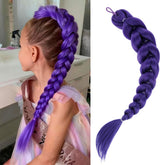 GetGal cola de pelo trenzas morada de 24 pulgadas para cosplay y fiestas.