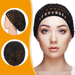 Geyoga gorro ganchillo para ducha en morado, ligero y transpirable.