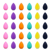 GFOUNS esponja mini maquillaje, set de 30 piezas en colores variados, aplicación precisa.