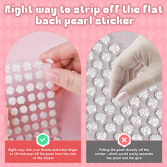 GIFOHAPY perlas autoadhesivas 6mm para arte DIY y decoración