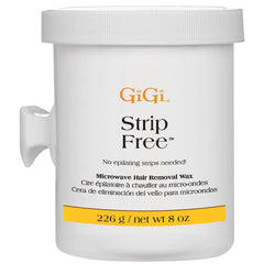 GIGI cera microondas sin tiras, tarro de 8 oz para depilación en casa.